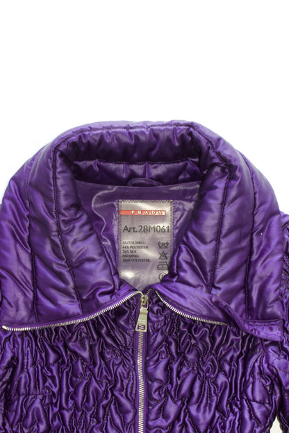 Prada purple matelassé jacket