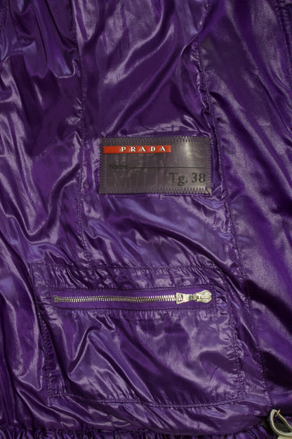 Prada purple matelassé jacket