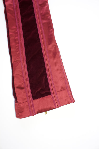 Roberto Cavalli FW 2004 purple velvet trousers