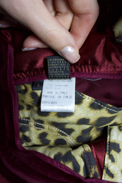 Roberto Cavalli FW 2004 purple velvet trousers