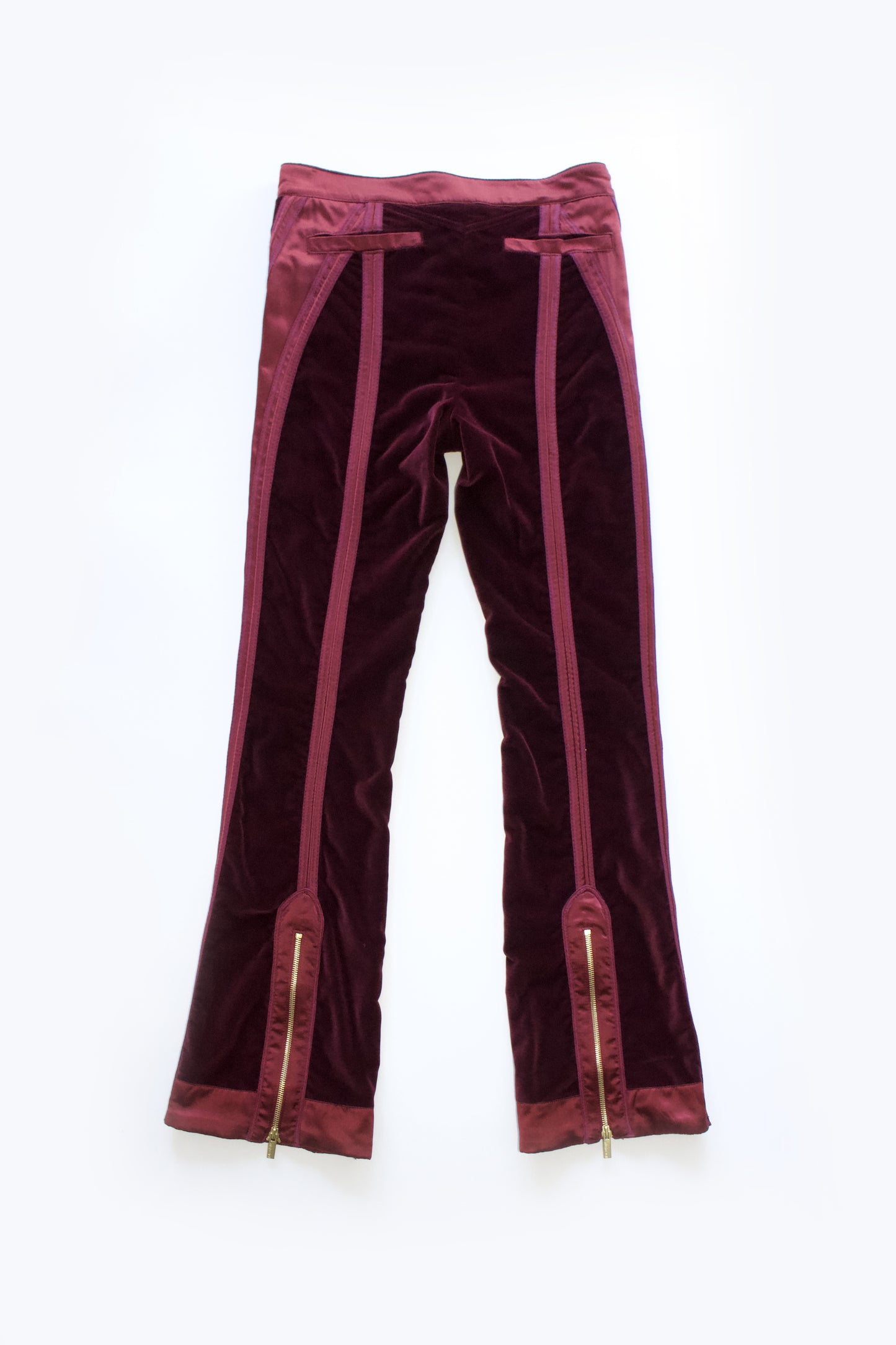 Roberto Cavalli FW 2004 purple velvet trousers