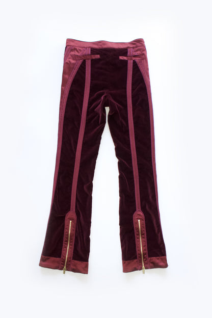 Roberto Cavalli FW 2004 purple velvet trousers