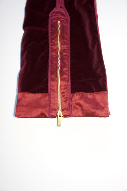 Roberto Cavalli FW 2004 purple velvet trousers