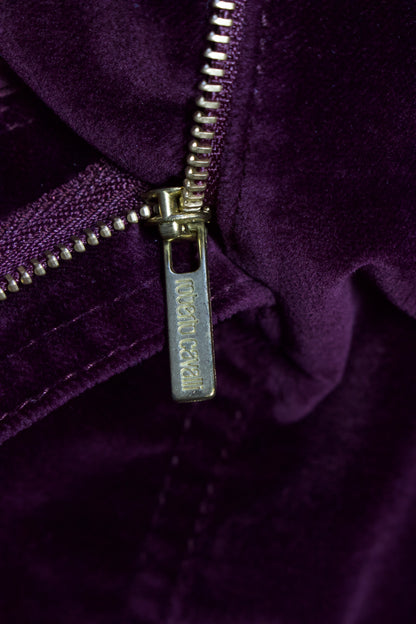 Roberto Cavalli FW 2004 purple velvet skirt