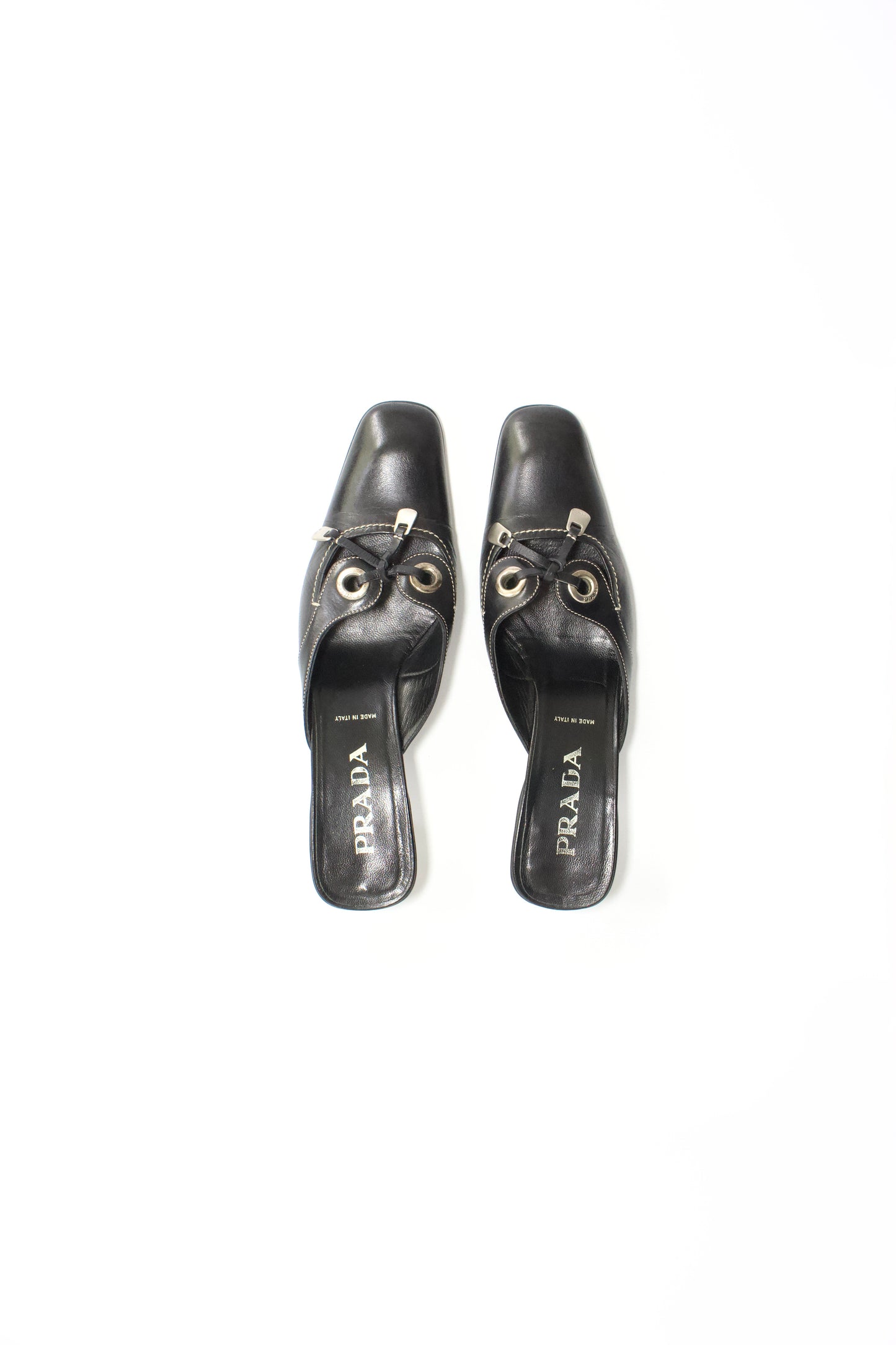 Prada 2000s black kitten heels