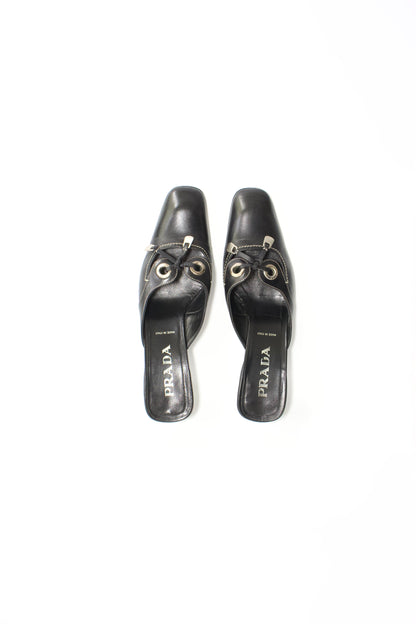 Prada 2000s black kitten heels