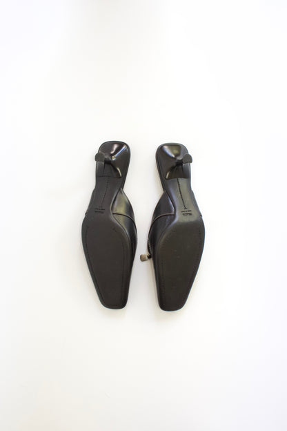 Prada 2000s black kitten heels