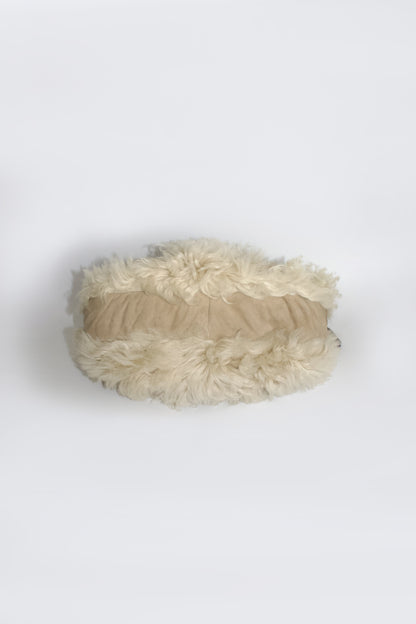 Miu Miu FW 2011 white sheepskin Coffer bag