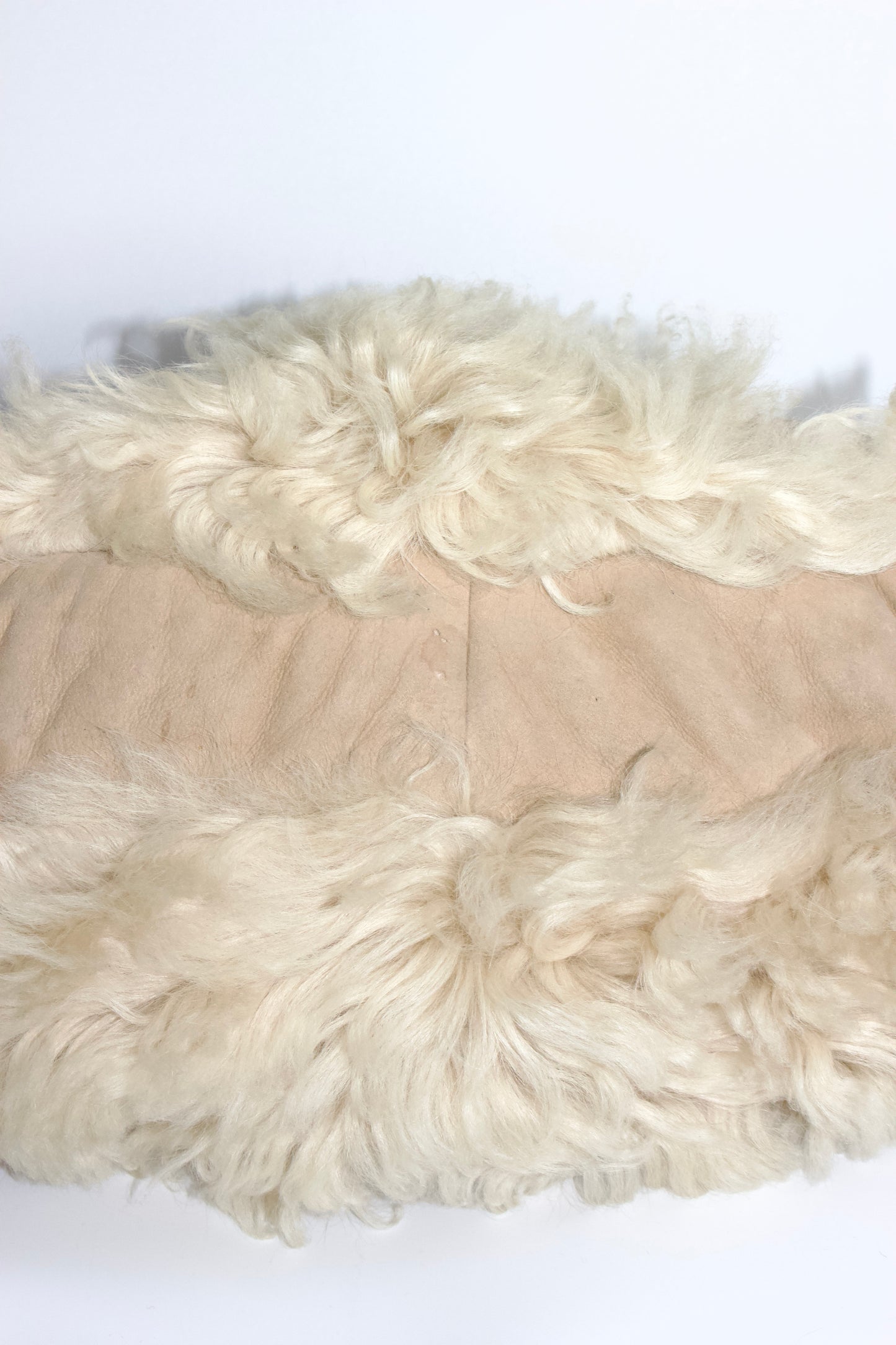 Miu Miu FW 2011 white sheepskin Coffer bag