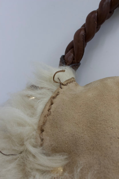 Miu Miu FW 2011 white sheepskin Coffer bag