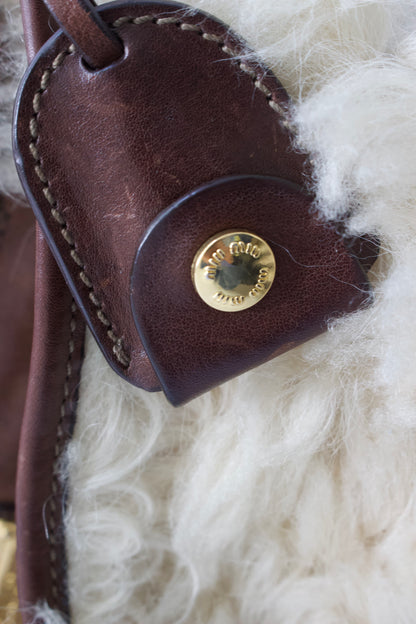 Miu Miu FW 2011 white sheepskin Coffer bag