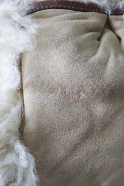 Miu Miu FW 2011 white sheepskin Coffer bag