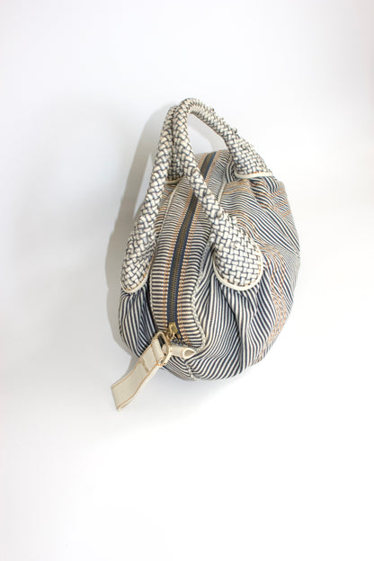 Fendi mini-Spy striped canvas bag