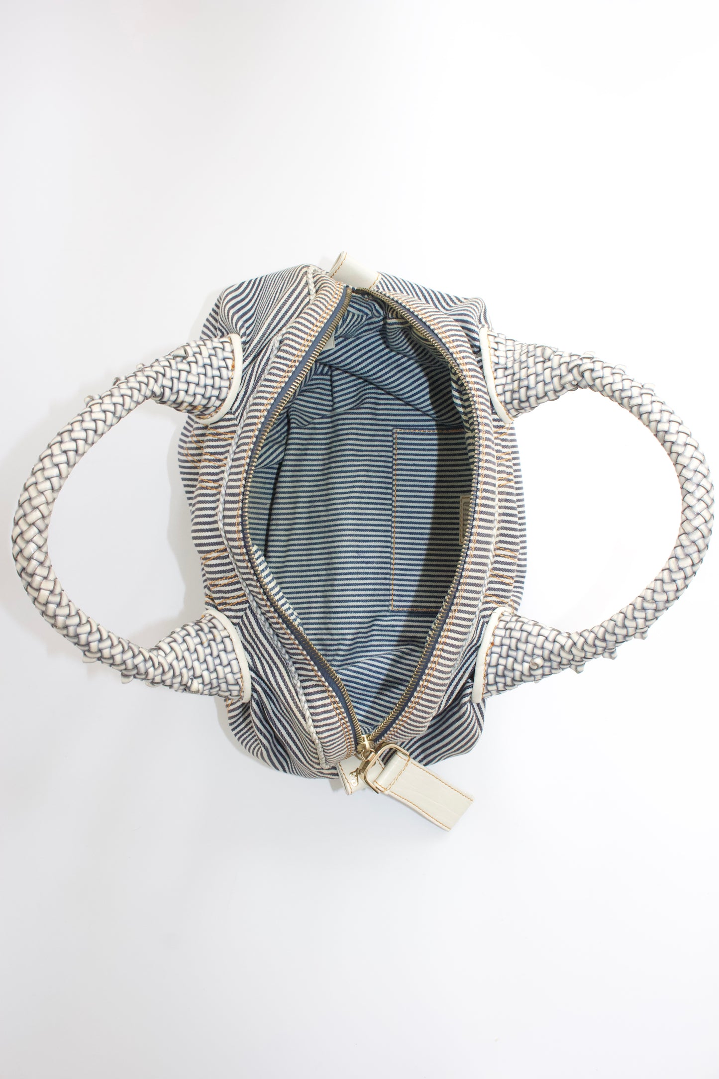 Fendi mini-Spy striped canvas bag