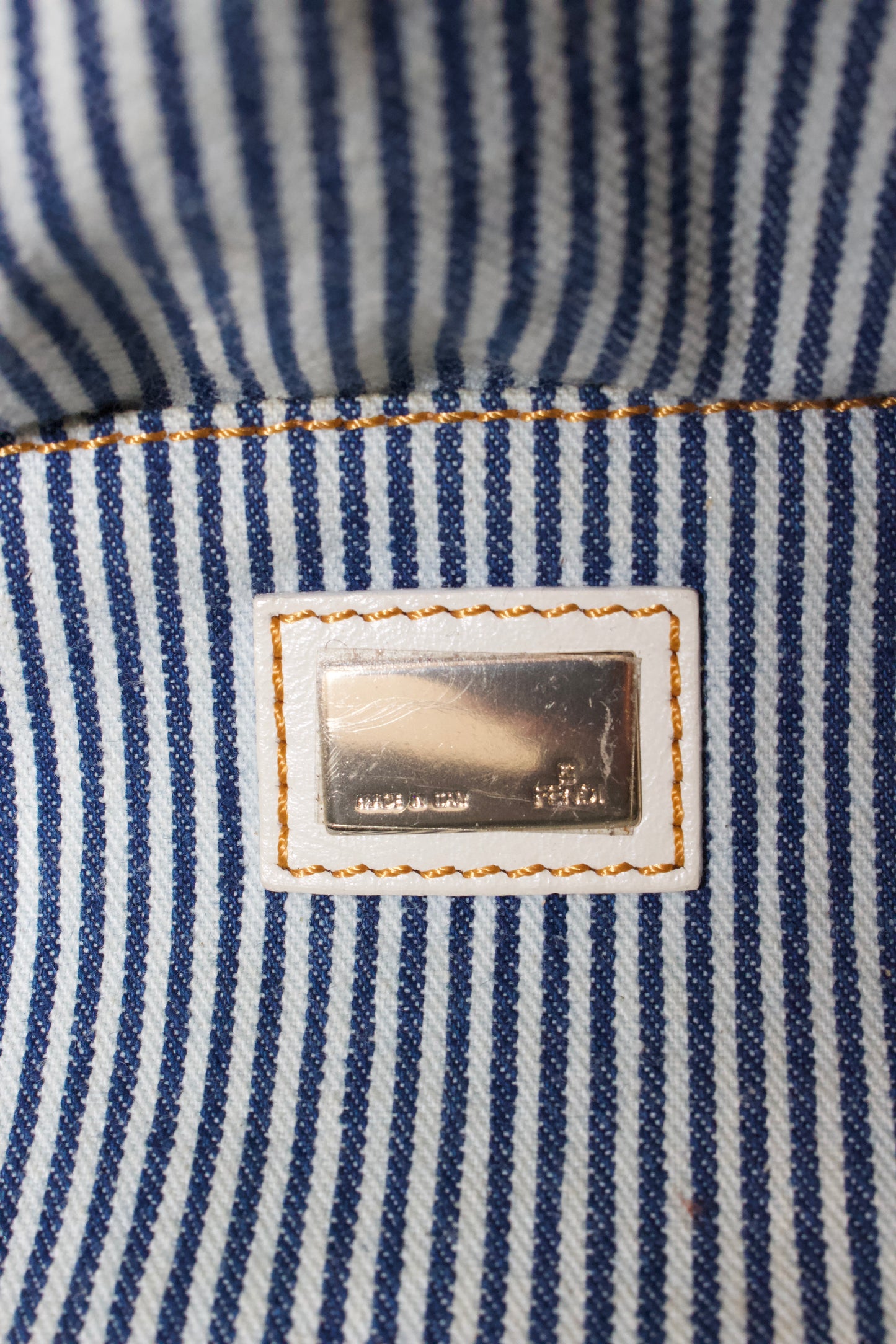 Fendi mini-Spy striped canvas bag