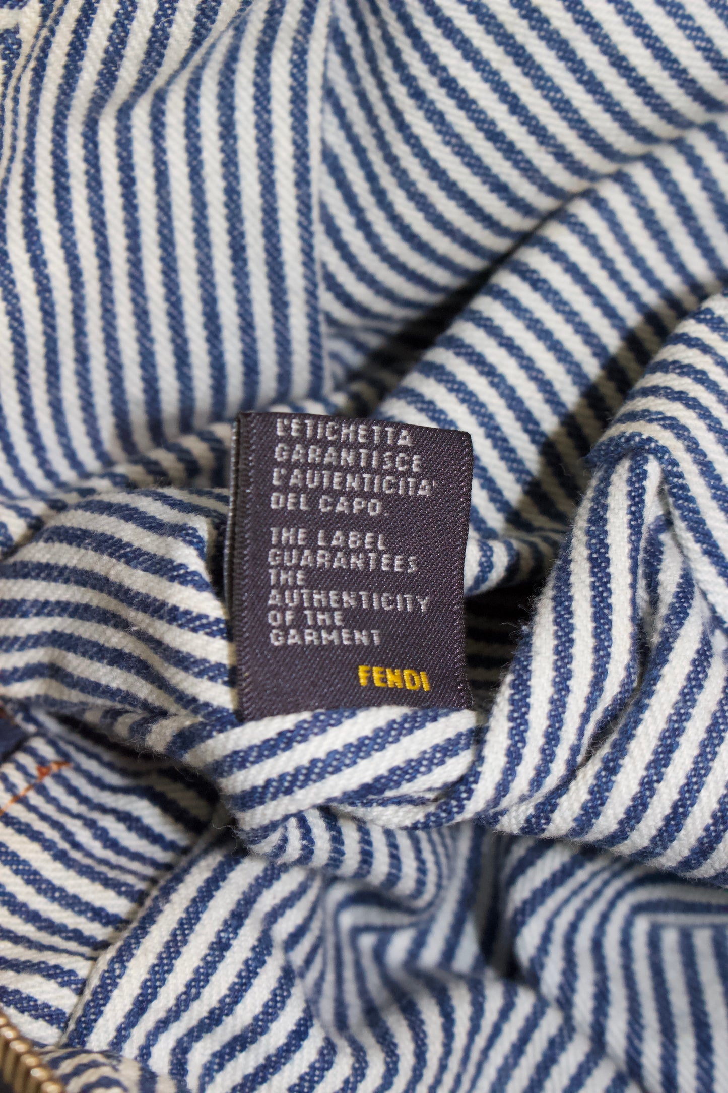 Fendi mini-Spy striped canvas bag