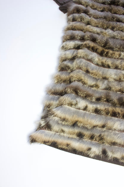 GF Ferre t-shirt with fur appliqué