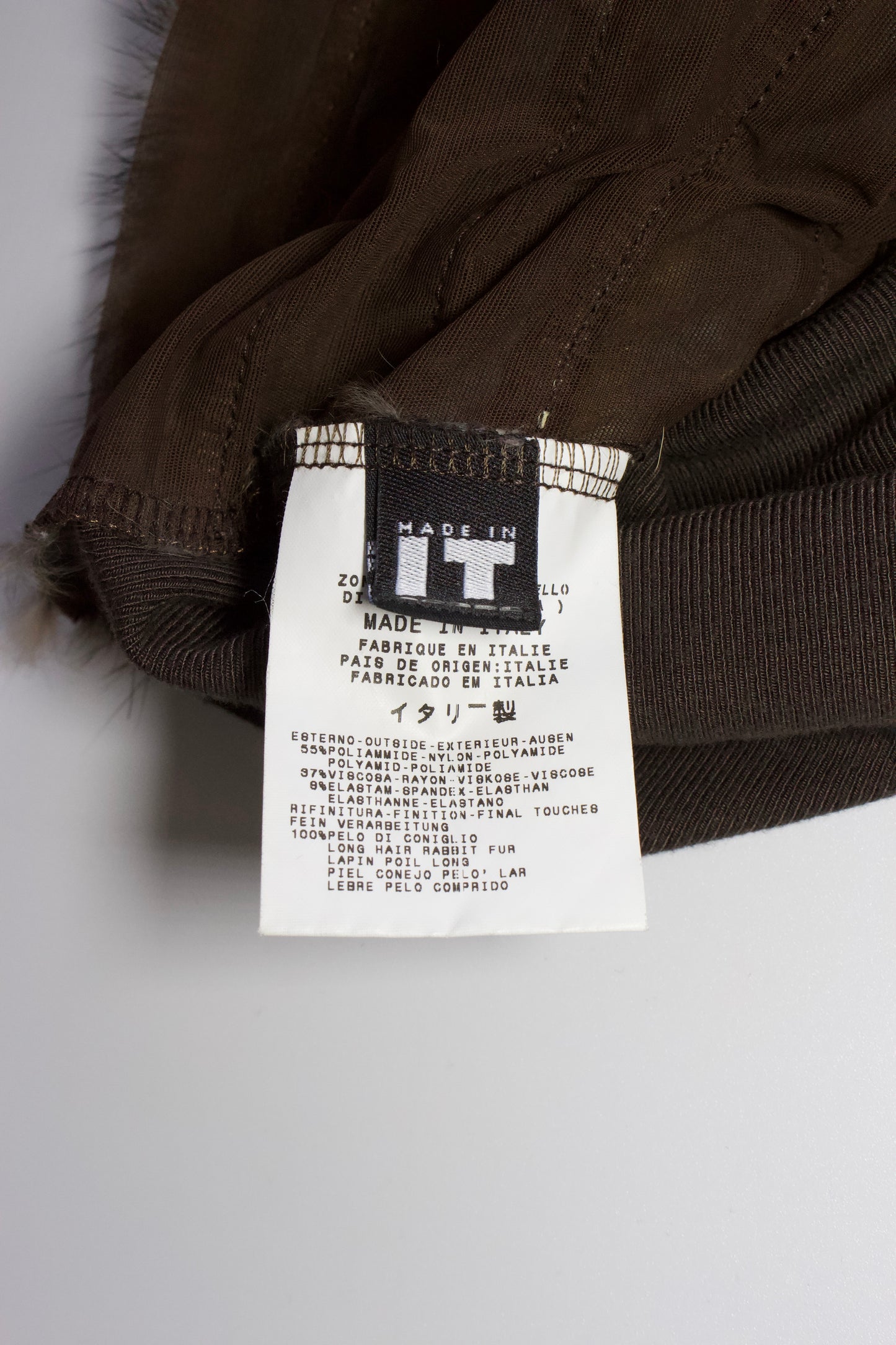 GF Ferre t-shirt with fur appliqué