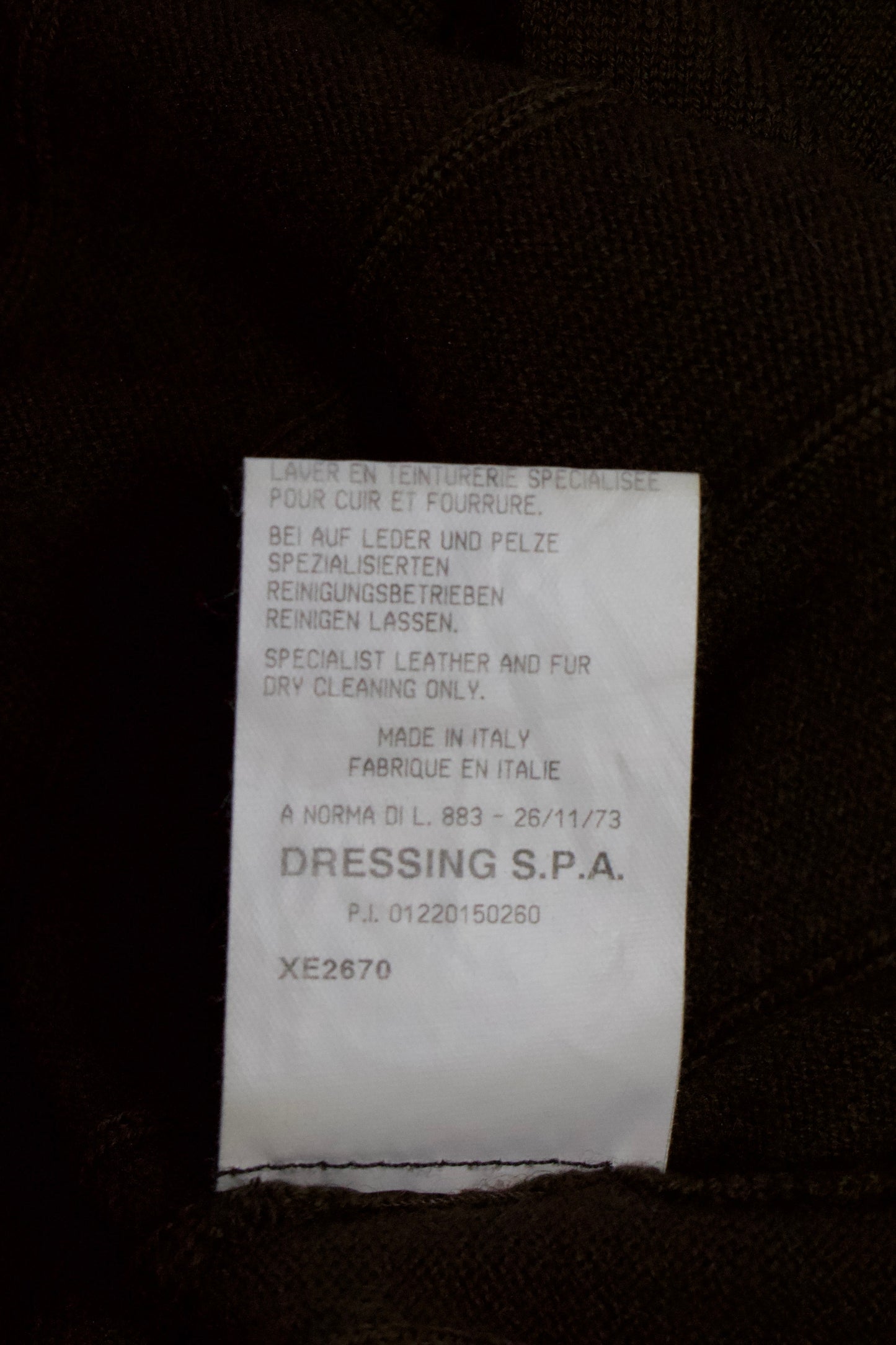 Roberto Cavalli brown top with mink fur sleeve