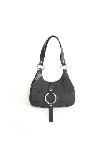 Dolce & Gabbana 2000s black canvas monogram bag