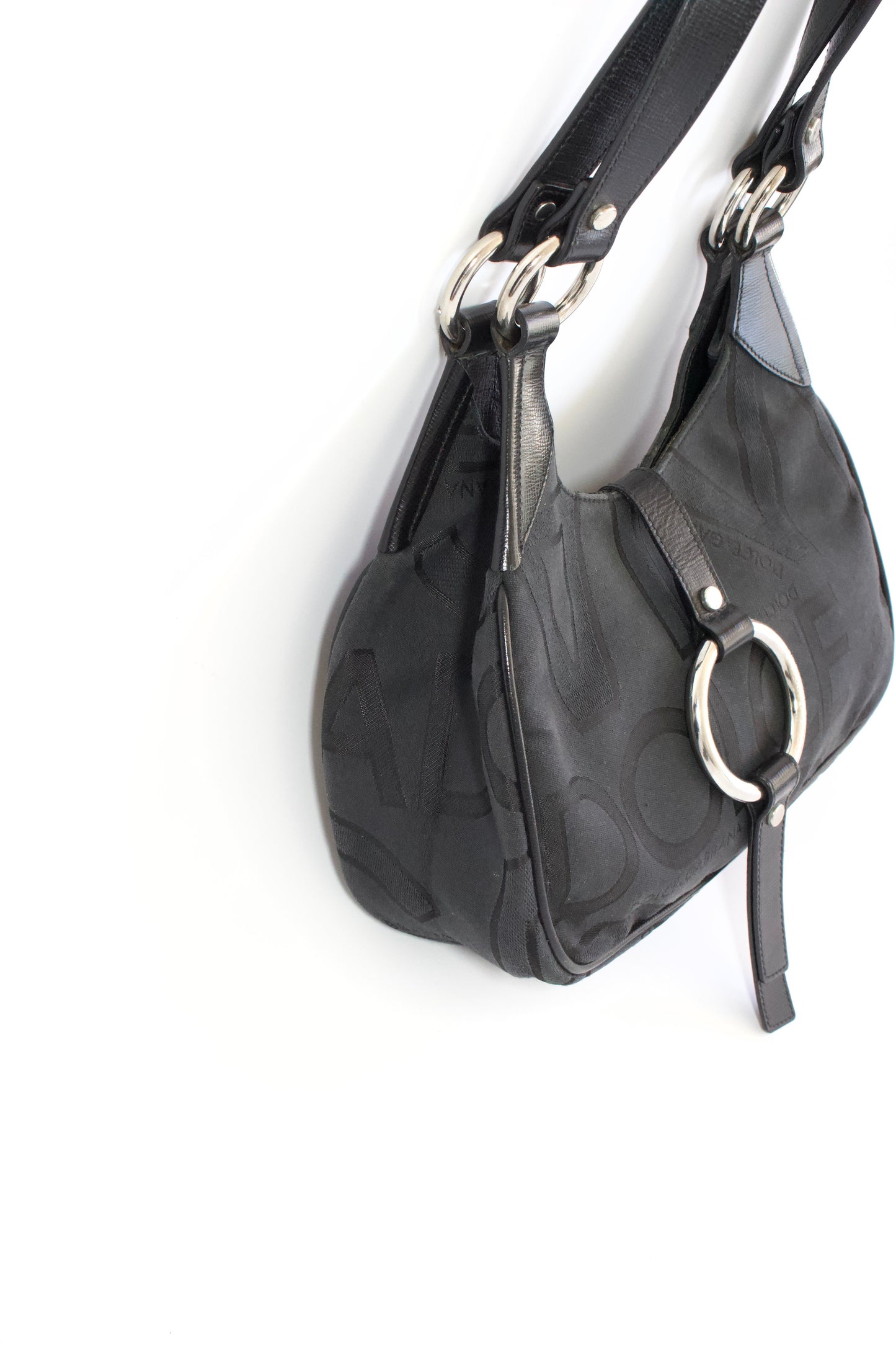 Dolce & Gabbana 2000s black canvas monogram bag
