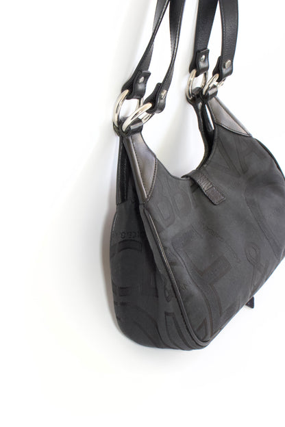 Dolce & Gabbana 2000s black canvas monogram bag