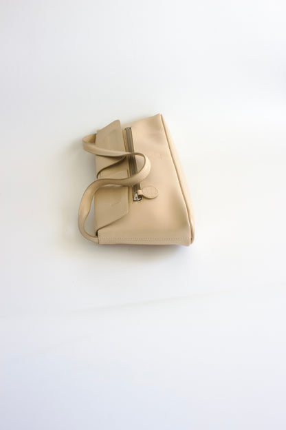 Jean Paul Gaultier beige leather bag