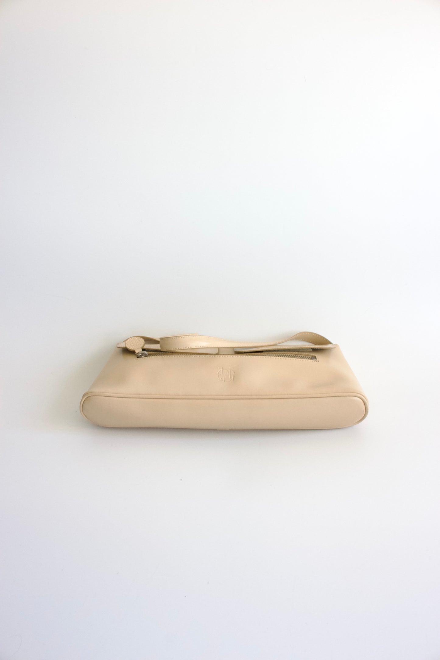 Jean Paul Gaultier beige leather bag