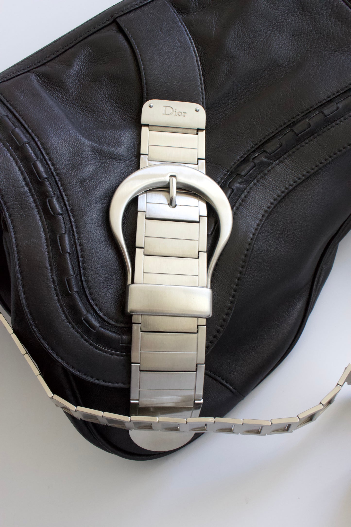 Dior SS 2006 limited edition Gaucho saddle bag with oyster strap handle