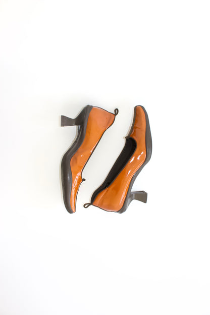 Prada FW 1999 patent leather kitten heels