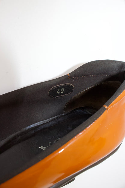 Prada FW 1999 patent leather kitten heels