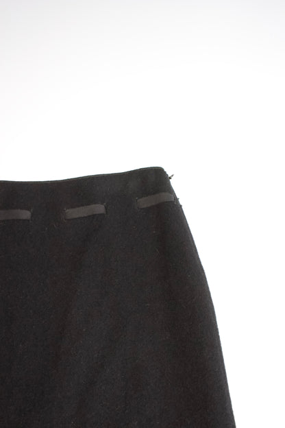 Miu Miu FW 1996 black wool skirt