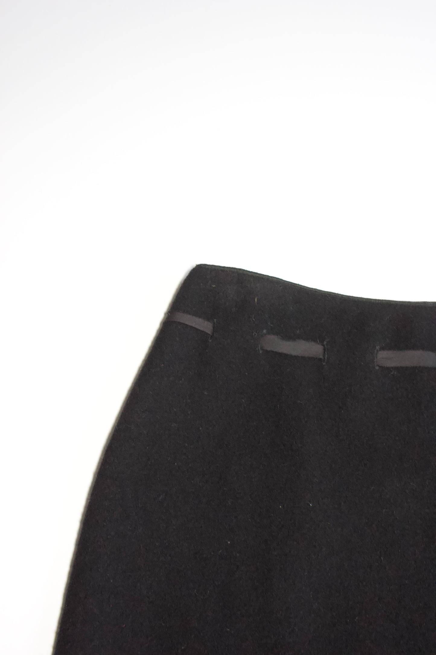 Miu Miu FW 1996 black wool skirt