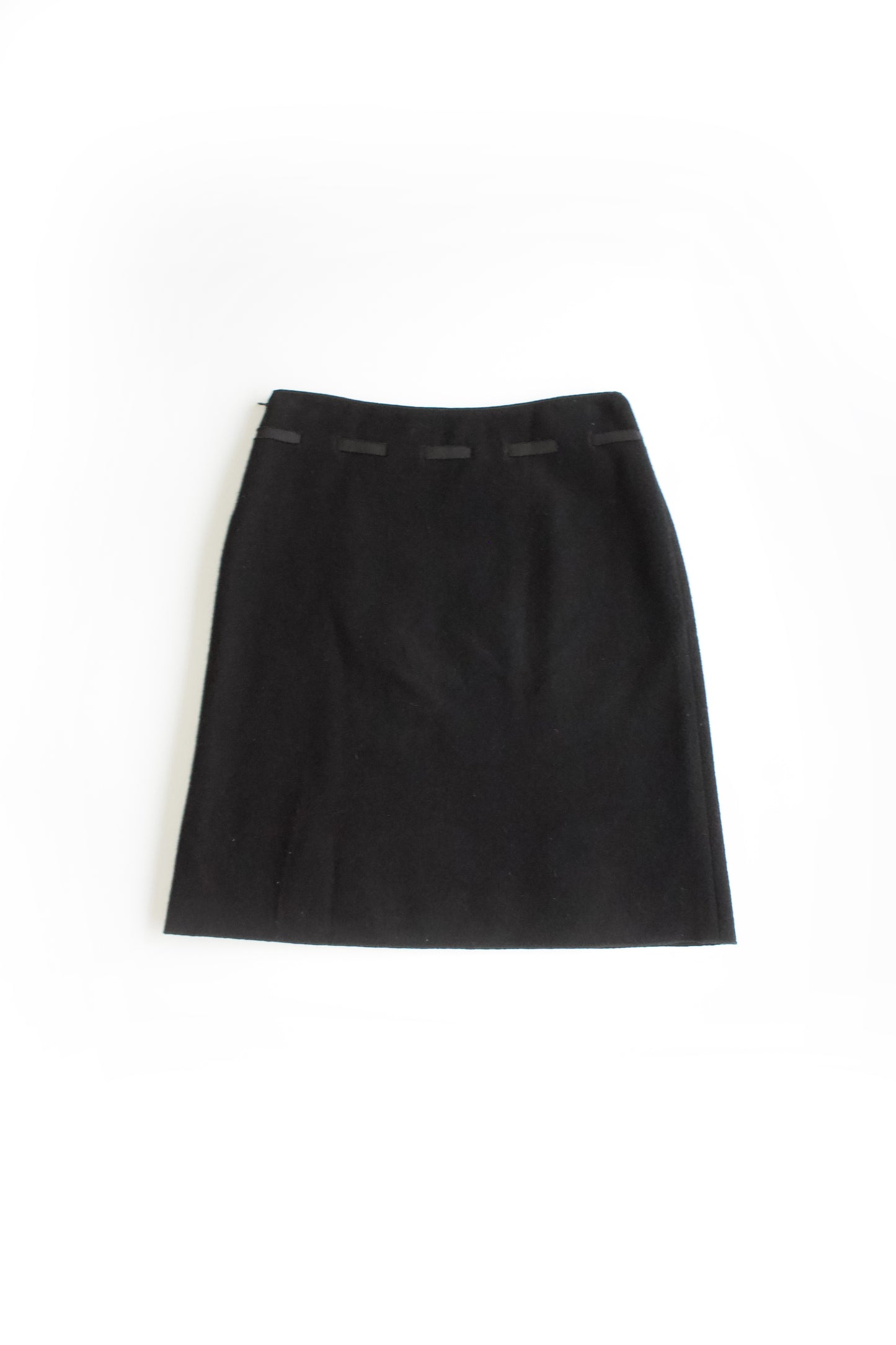 Miu Miu FW 1996 black wool skirt