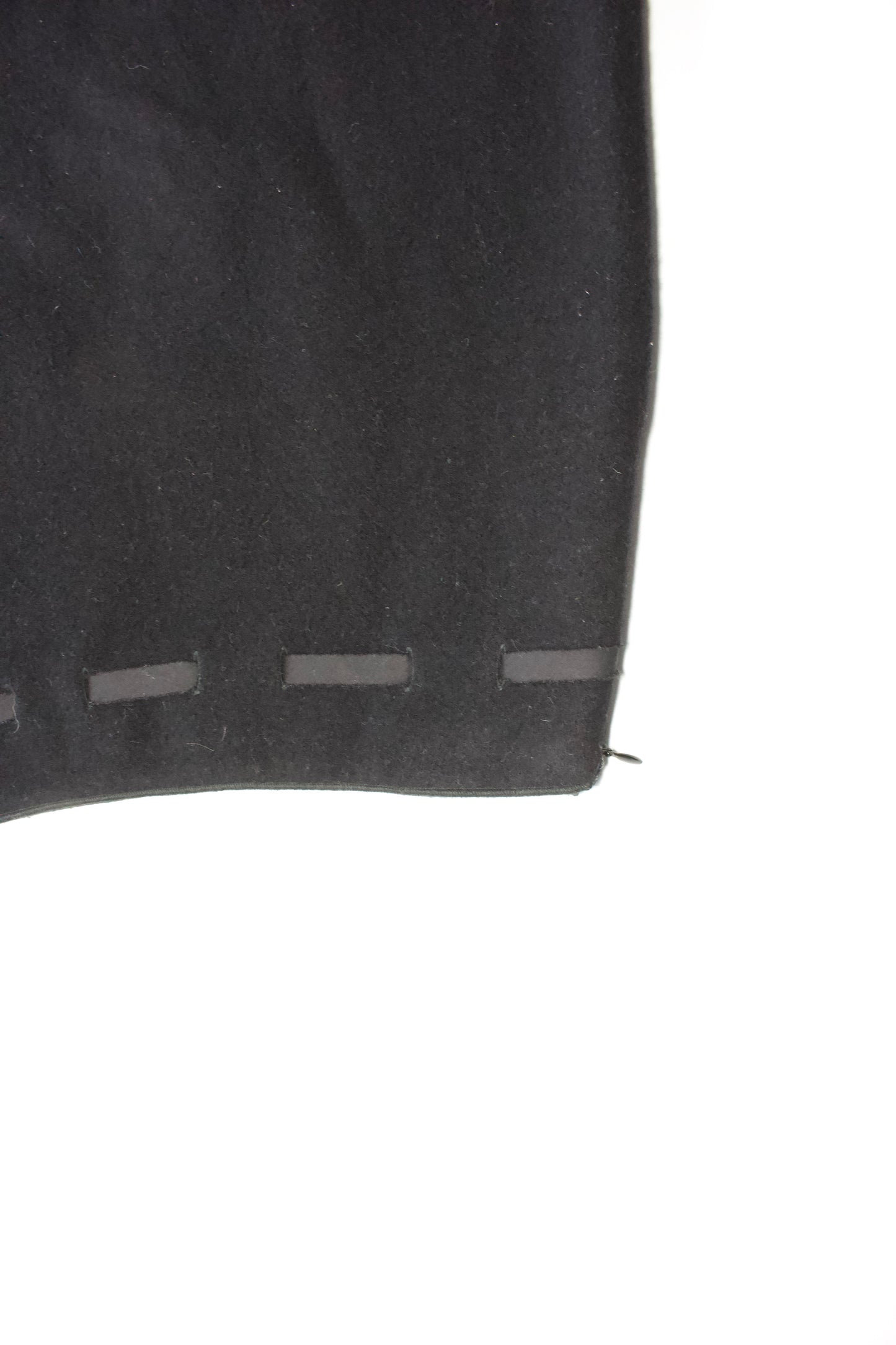 Miu Miu FW 1996 black wool skirt