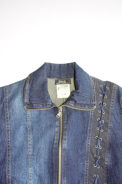 Dolce & Gabbana 2000s denim jacket with lacing