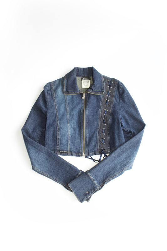 Dolce & Gabbana 2000s denim jacket with lacing