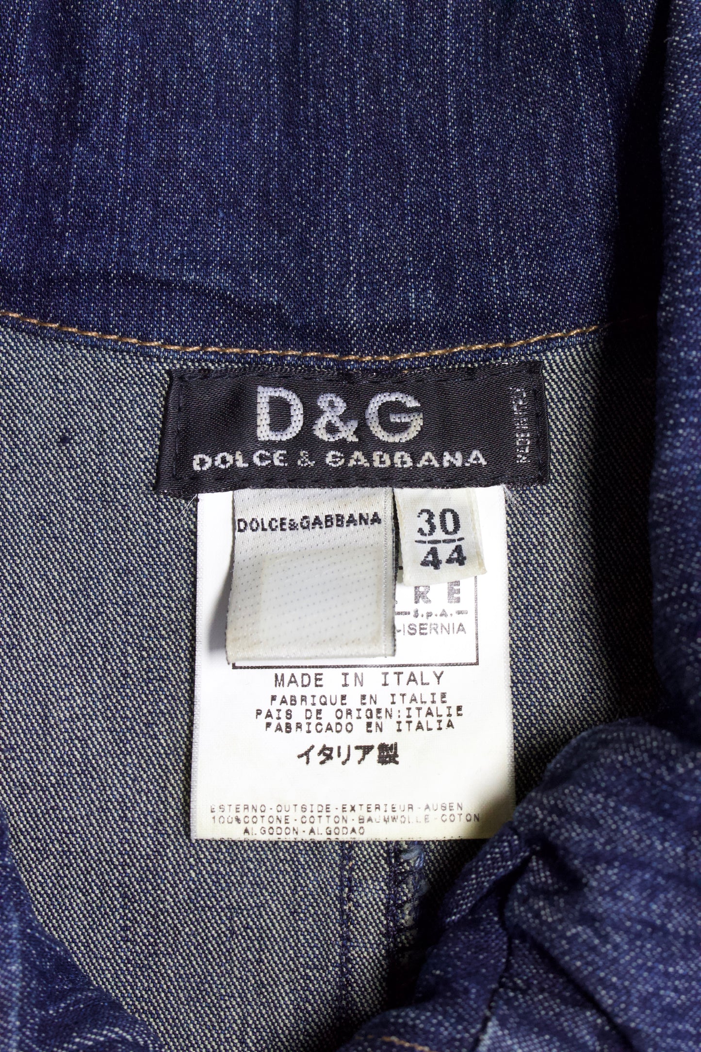 Dolce & Gabbana 2000s denim jacket with lacing