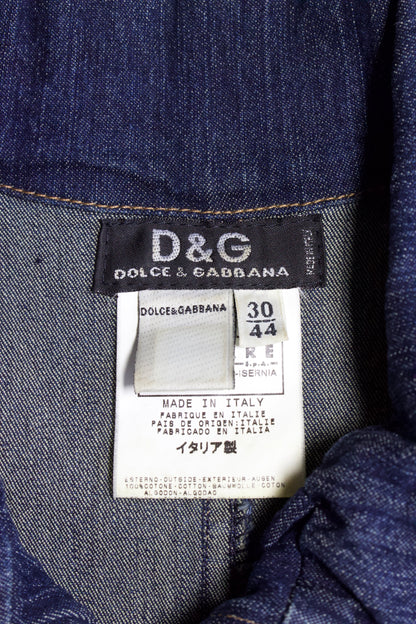 Dolce & Gabbana 2000s denim jacket with lacing
