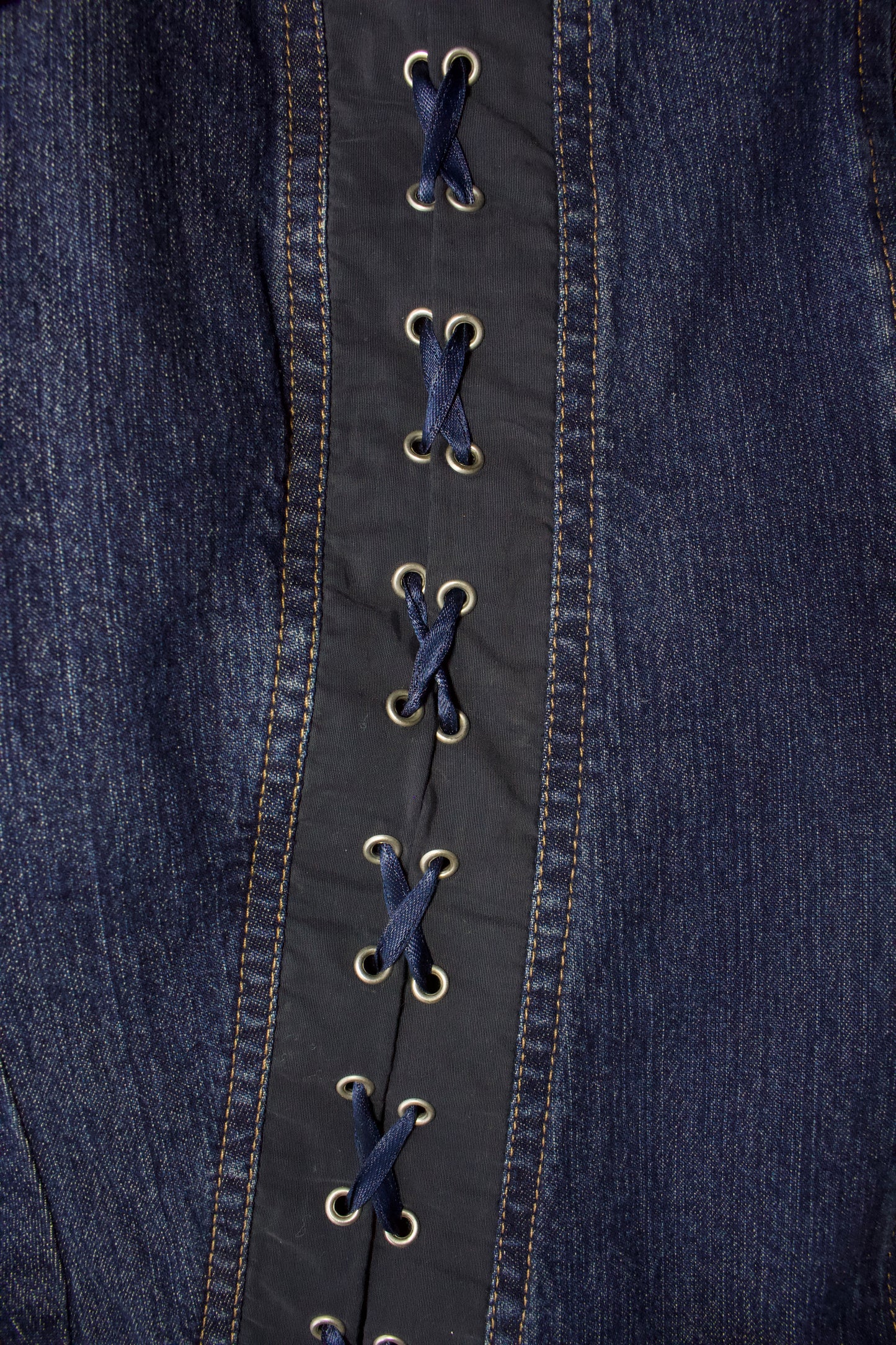 Dolce & Gabbana 2000s denim jacket with lacing