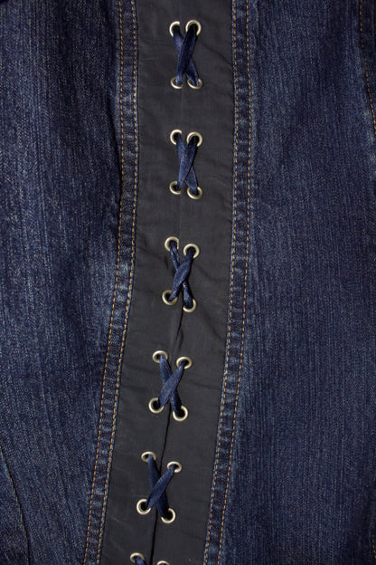 Dolce & Gabbana 2000s denim jacket with lacing