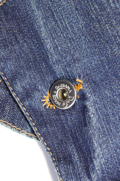 Dolce & Gabbana 2000s denim jacket with lacing