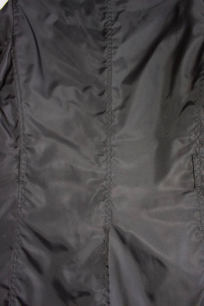 Prada FW 1994 black nylon & leather blazer