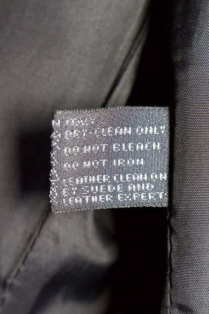 Prada FW 1994 black nylon & leather blazer