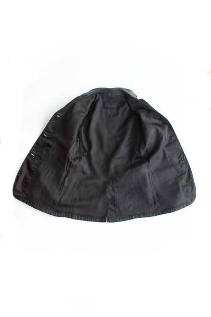 Prada FW 1994 black nylon & leather blazer