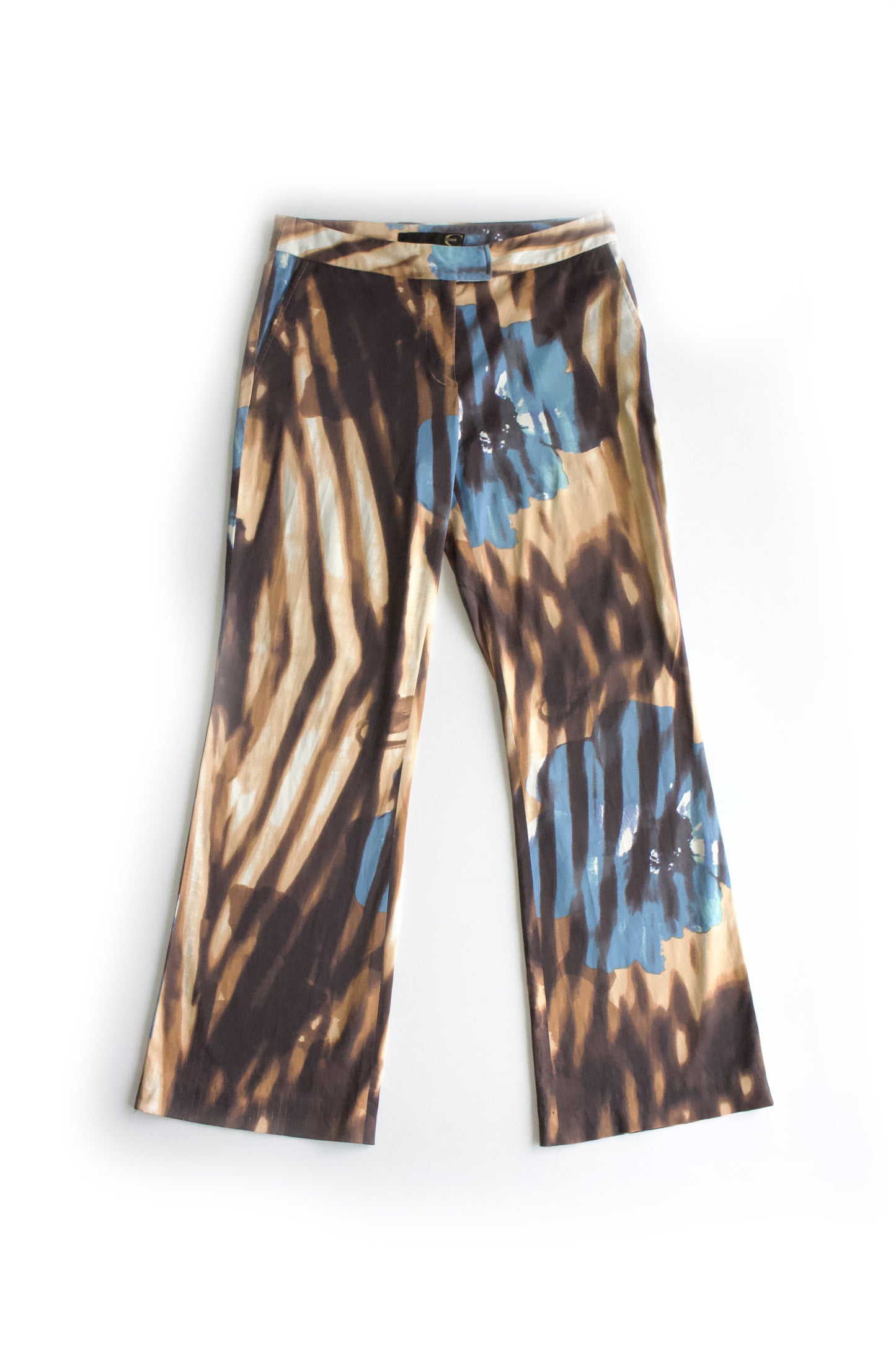 Roberto Cavalli multi-coloured floral jeans