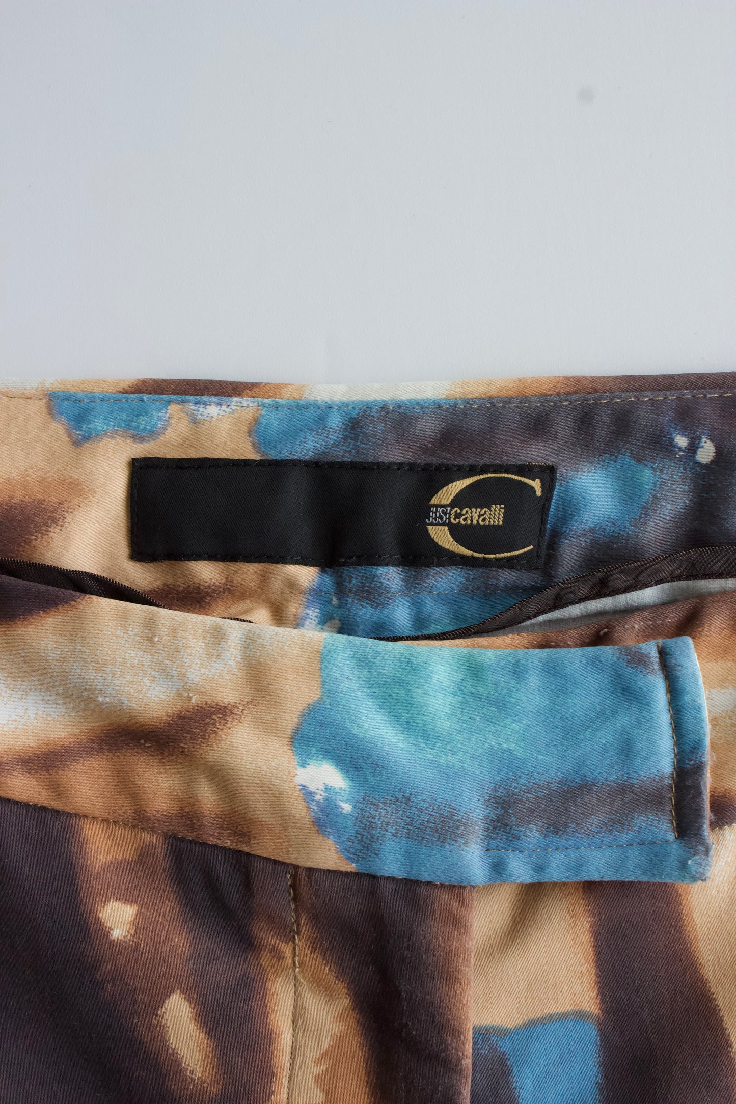 Roberto Cavalli multi-coloured floral jeans