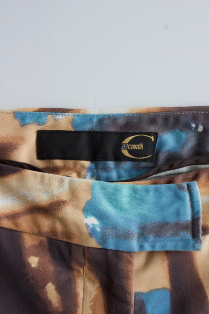 Roberto Cavalli multi-coloured floral jeans