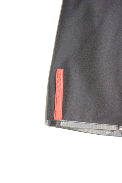 Prada 2000s black skirt with double zipper
