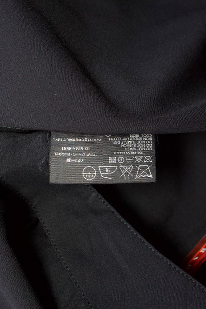 Prada 2000s black skirt with double zipper